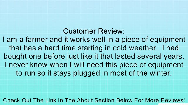 24 Oil Dipstick Heater Review