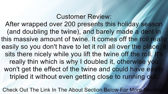 3,360-Yards 4-Ply Red-and-White Bakers Packing Twine Review