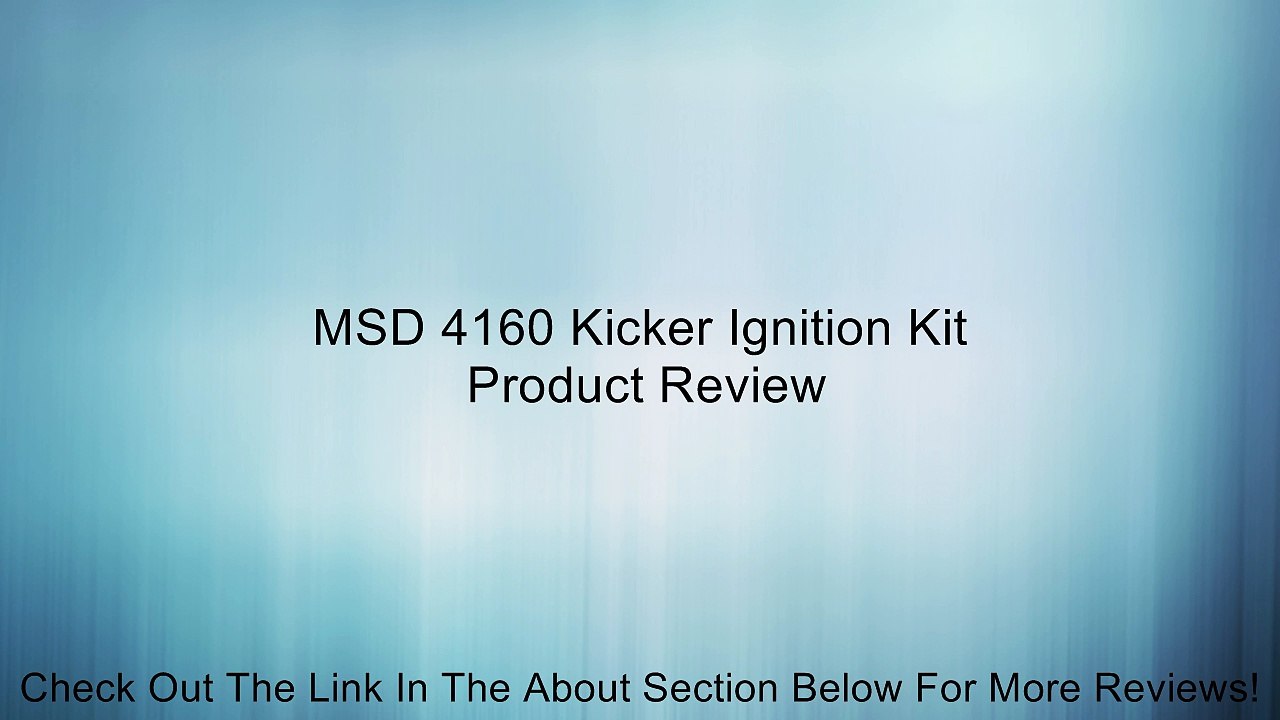MSD 4160 Kicker Ignition Kit Review