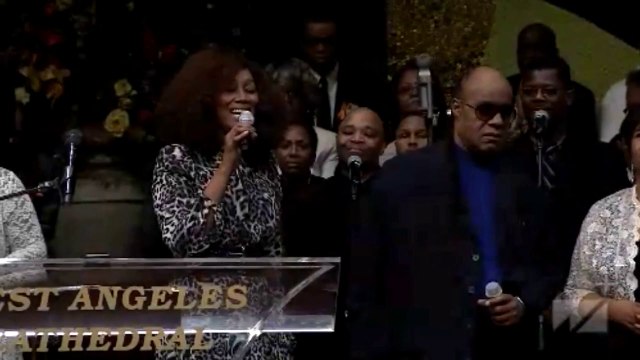 Stevie Wonder + Yolanda Adams + Kristle Murden - I'll Be Thinking of You - Andrae Crouch Celebration of Life Concert Funeral - 01-21-2015