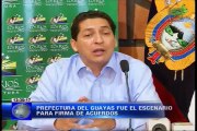 Guayas y Los Ríos ponen fin a litigio de tierras