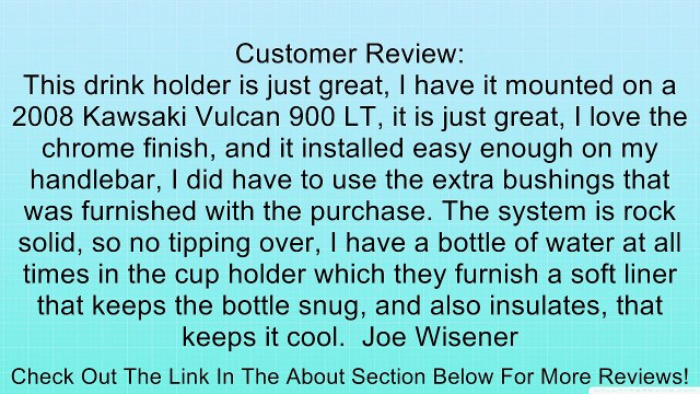 Motorcycle Cup Holder - Kruzer Kaddy Chrome Cup Holder Review