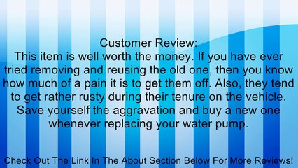 Dorman 56398 Water Pump Inlet Tube Review