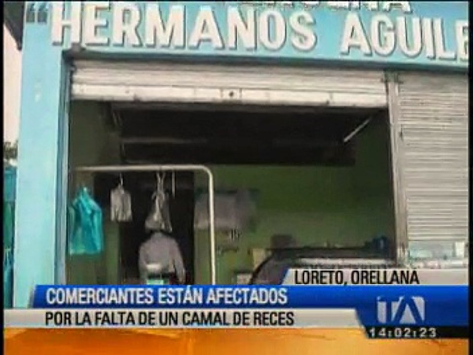 Comerciantes están preocupados por falta de camal de reces