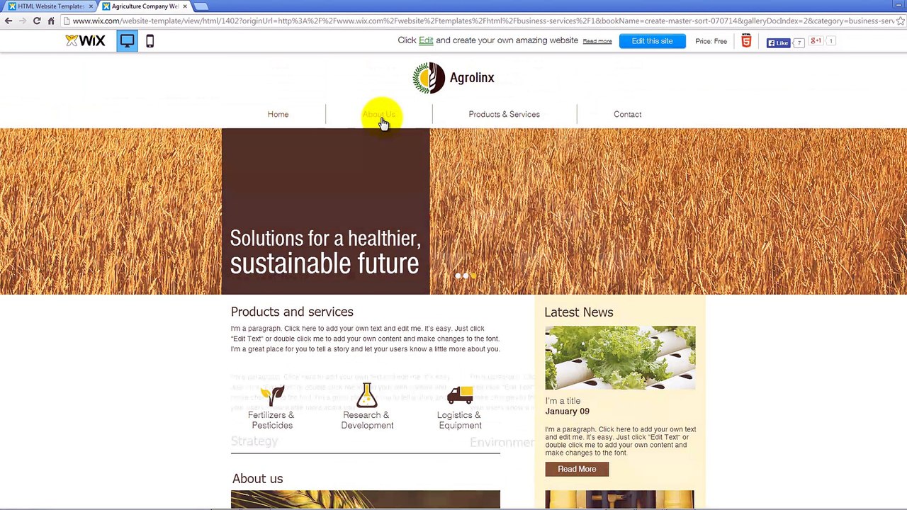 How to create a professional free website