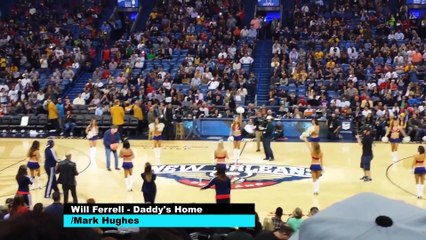 Will Ferrell HITS CHEERLEADER with BASKETBALL | What's Trending Now