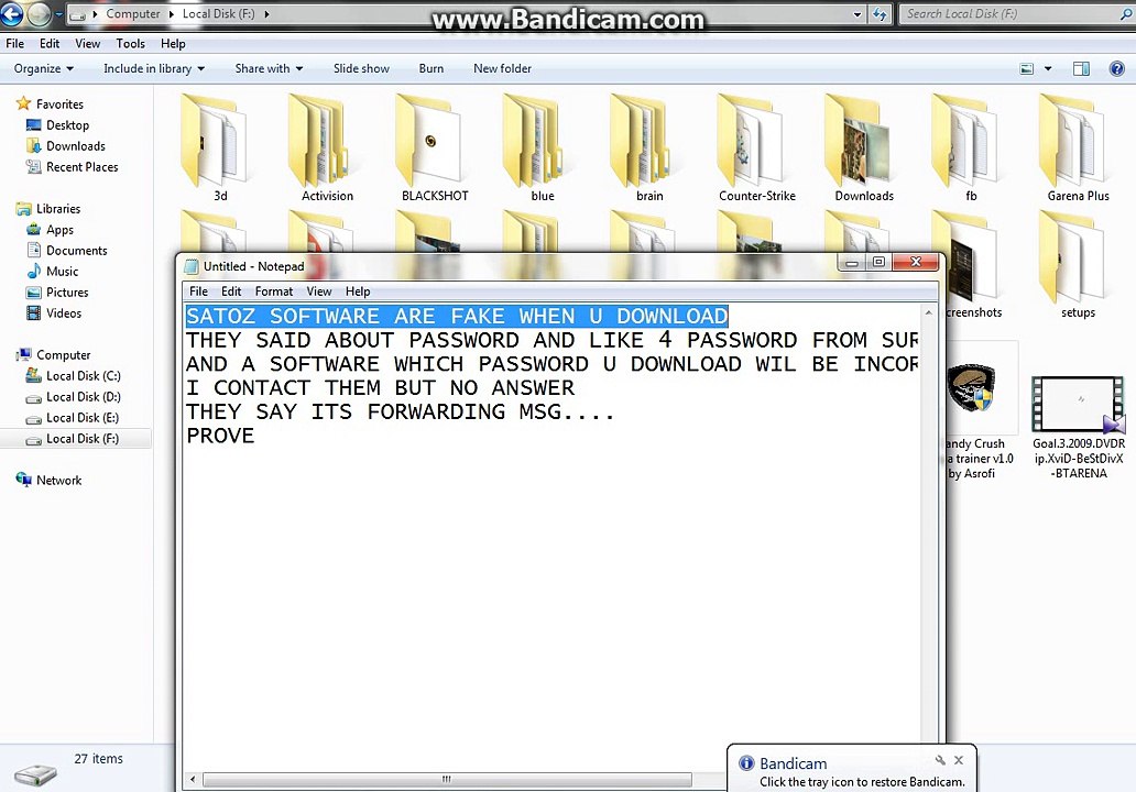 satoz software is fake