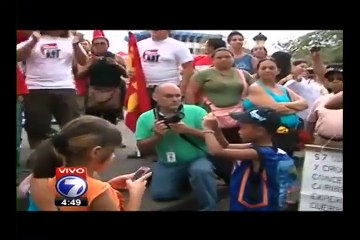 Partido de los Trabajadores se manifiesta en el Parque Central