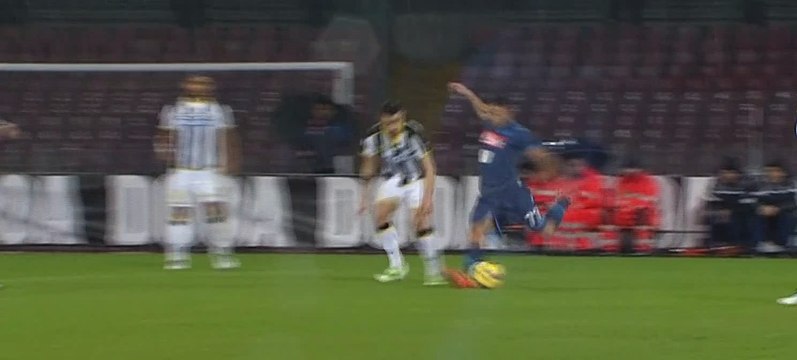 Bar, kick Gargano - Napoli 0 - 0 Udinese - Coppa Italia - 22.01.2015