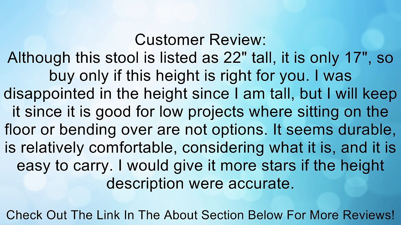 Black Collapsible Stool Review