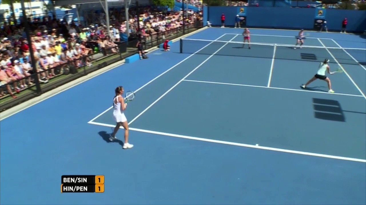 Australian Open R1 2015 - Hingis-Pennetta vs. Bencic-Siniakova