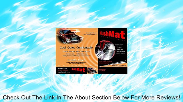 HushMat 10500 Ultra Black Foil Bulk Kit with Damping Pad - 30 Piece Review