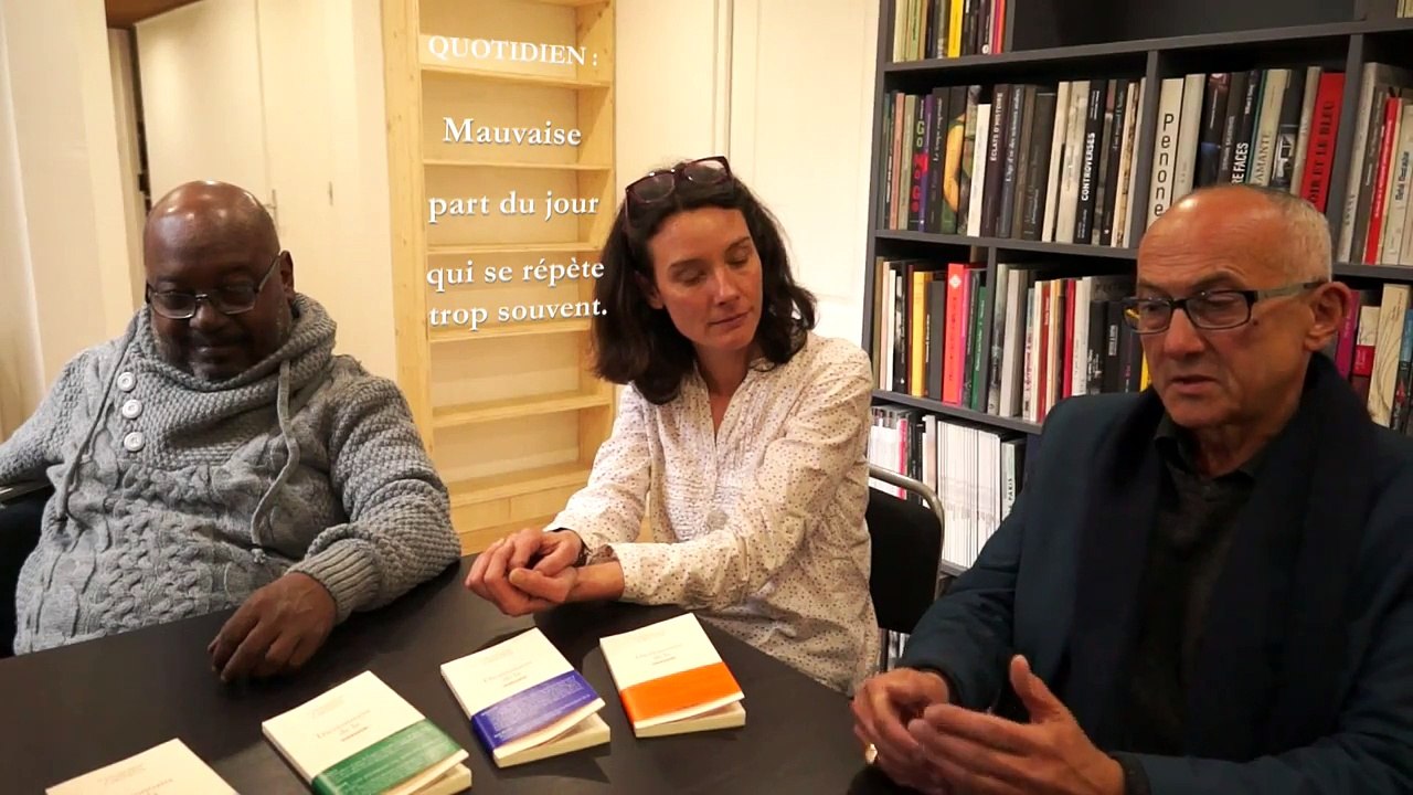 Geneviève de Maupeou, Alain Sancerni et Lyonel Trouillot, à propos du "Dictionnaire de la rature"