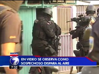 Video muestra a hombre detenido que sembraba el terror en San Pablo de Heredia
