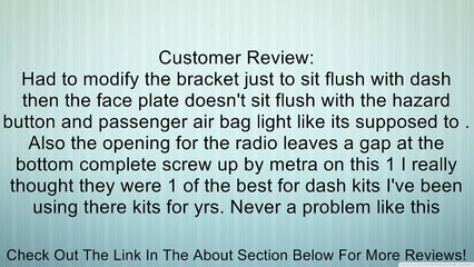 Metra 95-7320 Double DIN Installation Dash Kit for 2006-2008 Hyundai Sonata -Black Review