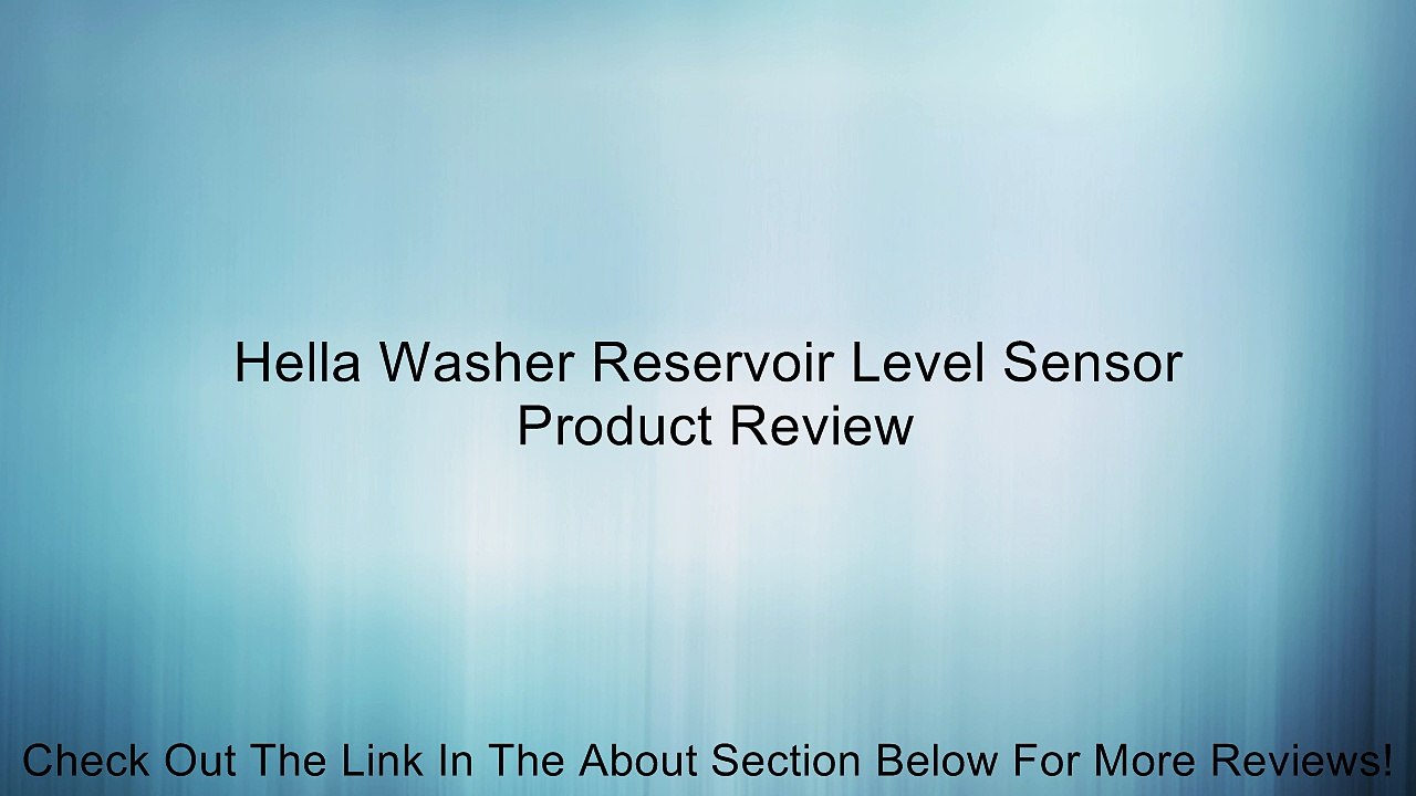 Hella Washer Reservoir Level Sensor Review