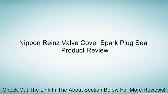 Nippon Reinz Valve Cover Spark Plug Seal Review