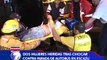 Automóvil colisiona con una parada de autobús dejando dos mujeres heridas