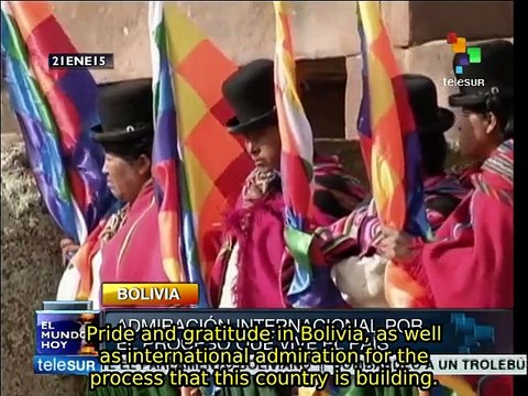Thousands attend Evo Morales' inauguration ceremony