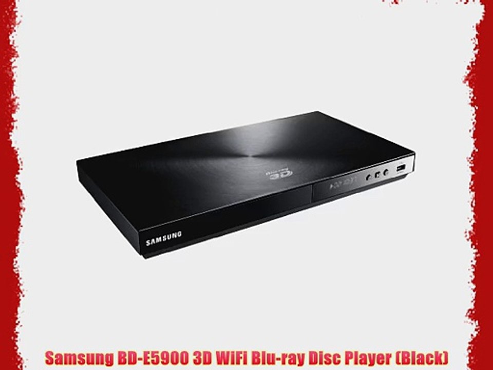 Samsung BD-E5900 3D WiFi Blu-ray Disc Player (Black)