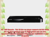 Samsung 4K Upscaling 3D Blu-ray Disc Player With Built In Wi-Fi Full Web Browser AllShare UDHD