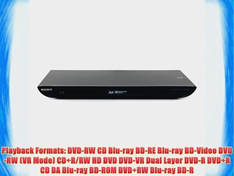 Sony 3D Blu-Ray/DVD Player | BDP-BX59