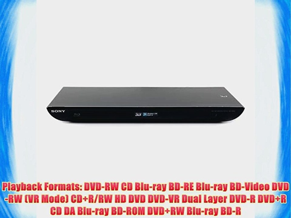 Sony 3D Blu-Ray/DVD Player | BDP-BX59