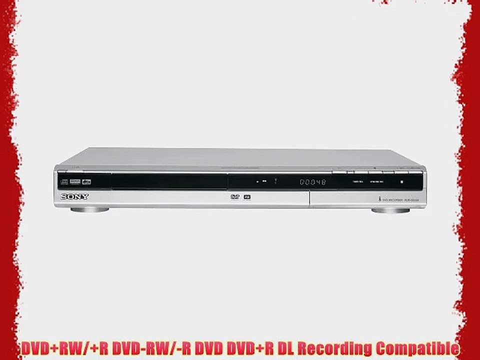Sony RDR-GX330 Single Tray DVD Recorder