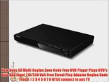Sony All Multi Region Zone Code DVD Player with USB Input 110/240 Volt Free Tmvel Plug Adapter