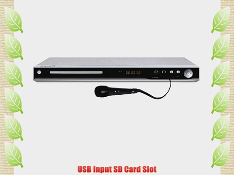 Supersonic SC-31 5.1 Channel DVD Player with HDMI Up Conversion USB SD Card Slot and Karaoke