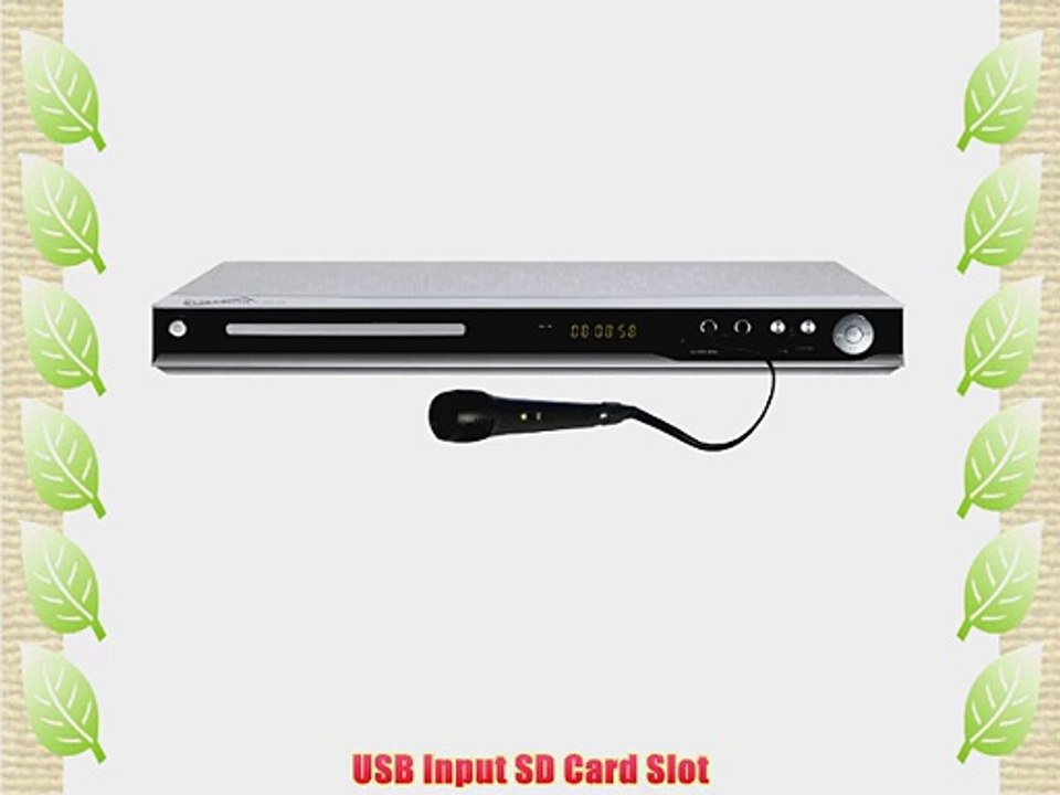 Supersonic SC-31 5.1 Channel DVD Player with HDMI Up Conversion USB SD Card Slot and Karaoke