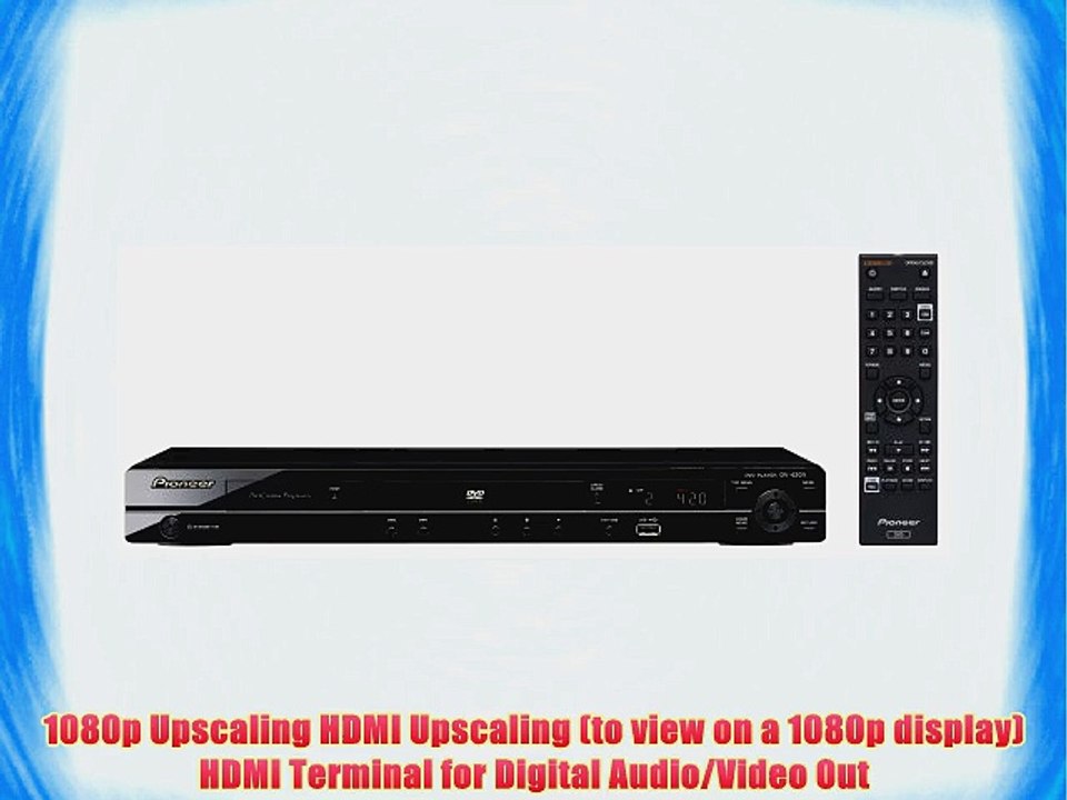 Pioneer DV-420V-K Multi-Format 1080p Upscaling DVD Player