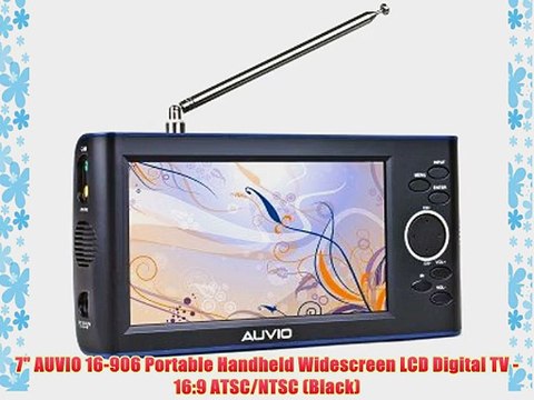 7 AUVIO 16-906 Portable Handheld Widescreen LCD Digital TV - 16:9 ATSC/NTSC (Black)