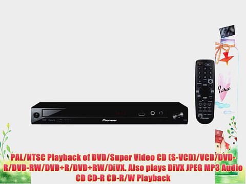 Pioneer DV-2012K Region Free Multi-Format DVD Player with USB Input