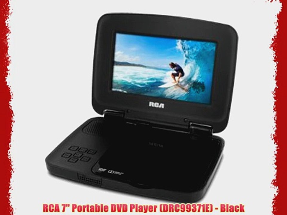 RCA 7 Portable DVD Player (DRC99371E) - Black