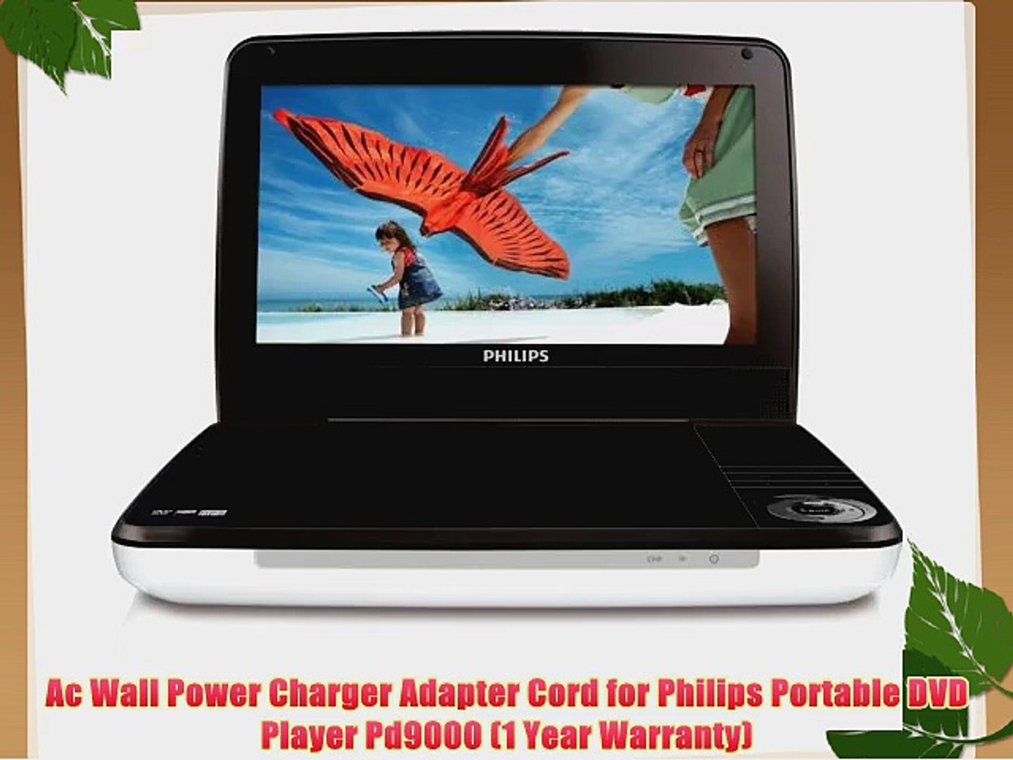 Ac Wall Power Charger Adapter Cord for Philips Portable DVD Player Pd9000  (1 Year Warranty) - video Dailymotion