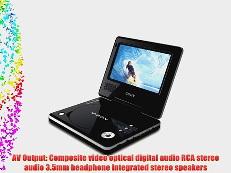 Coby Electronics TF-DVD7006 7-Inch Widescreen TFT Portable DVD Player