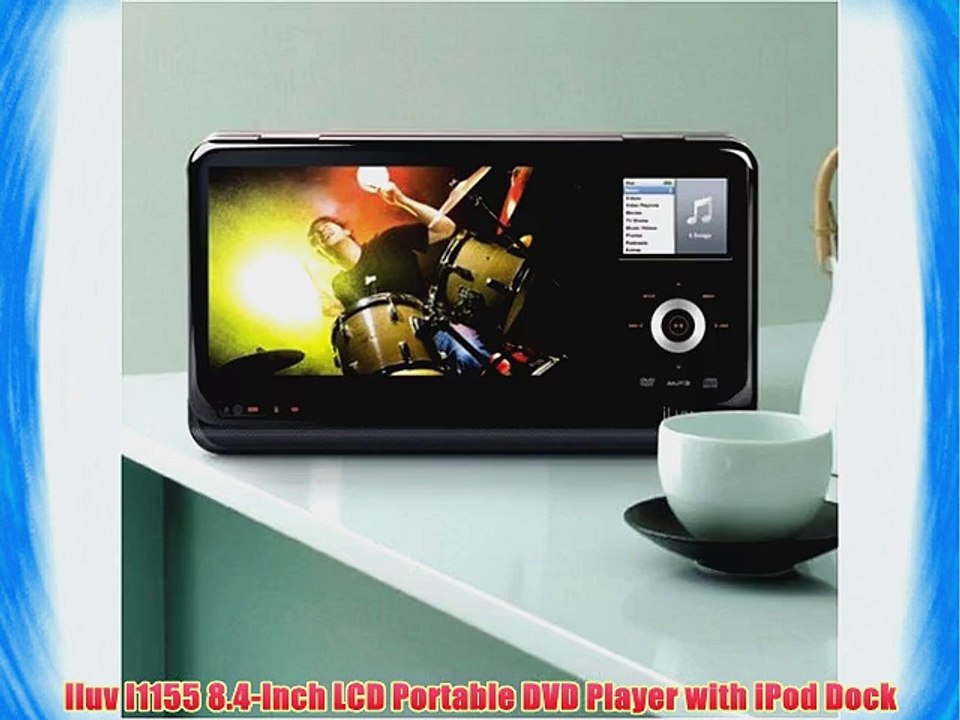 Iluv I1155 8.4-Inch LCD Portable DVD Player with iPod Dock