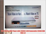 HV-670 Divx DVD Player with 250GB 3.5IN Removable 250GB HDD USB 2.0