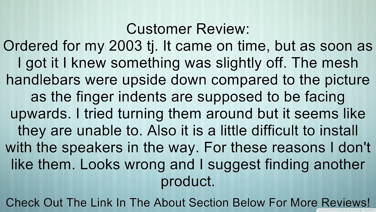 Rugged Ridge 13305.05 Black Rear Dual Grab Strap Review