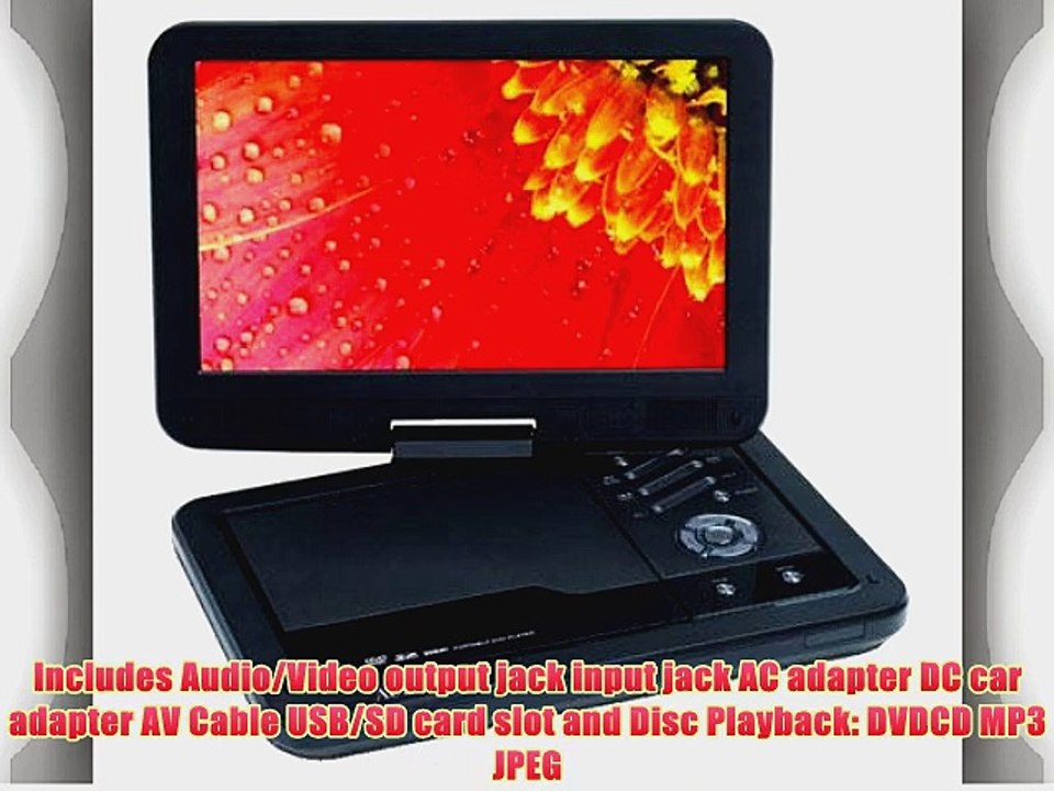 Audiovox DS2038 10.1-Inch Swivel Portable DVD Player Digital Panel