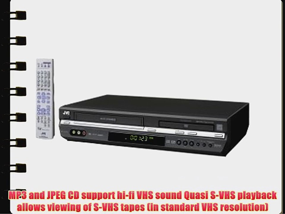 JVC HRXVC28B DVD/VCR Combo  Black