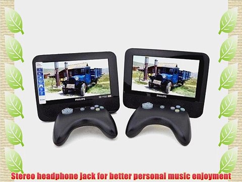 Philips PD7012G/37 7-Inch Dual Screen Portable DVD Player (Black) (Discontinued by Manufacturer)