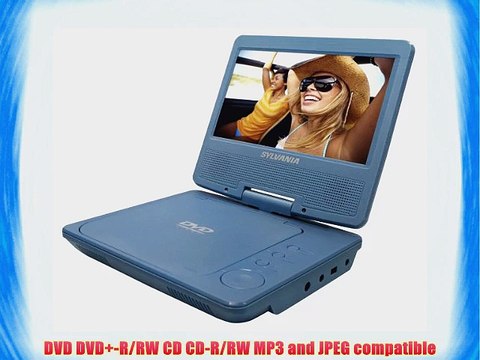 Sylvania SDVD7014-MBLUE Portable 7-Inch Widescreen DVD Player