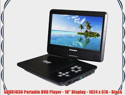 SDVD1030 Portable DVD Player - 10 Display - 1024 x 576 - Black