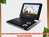 Coby TFDVD7009 7-Inch Portable DVD/CD/MP3 Player Black