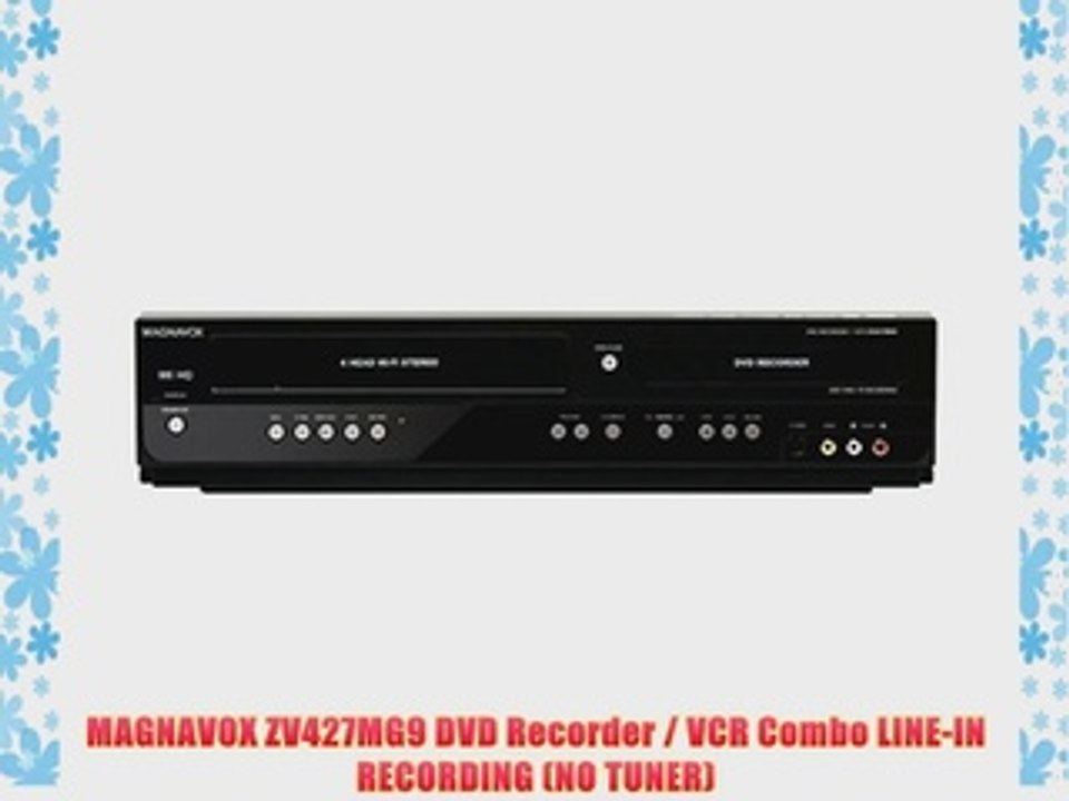 Magnavox ZV427MG9 DVD Recorder/VCR Combo HDMI 1080p Up-Conversion No Tuner
