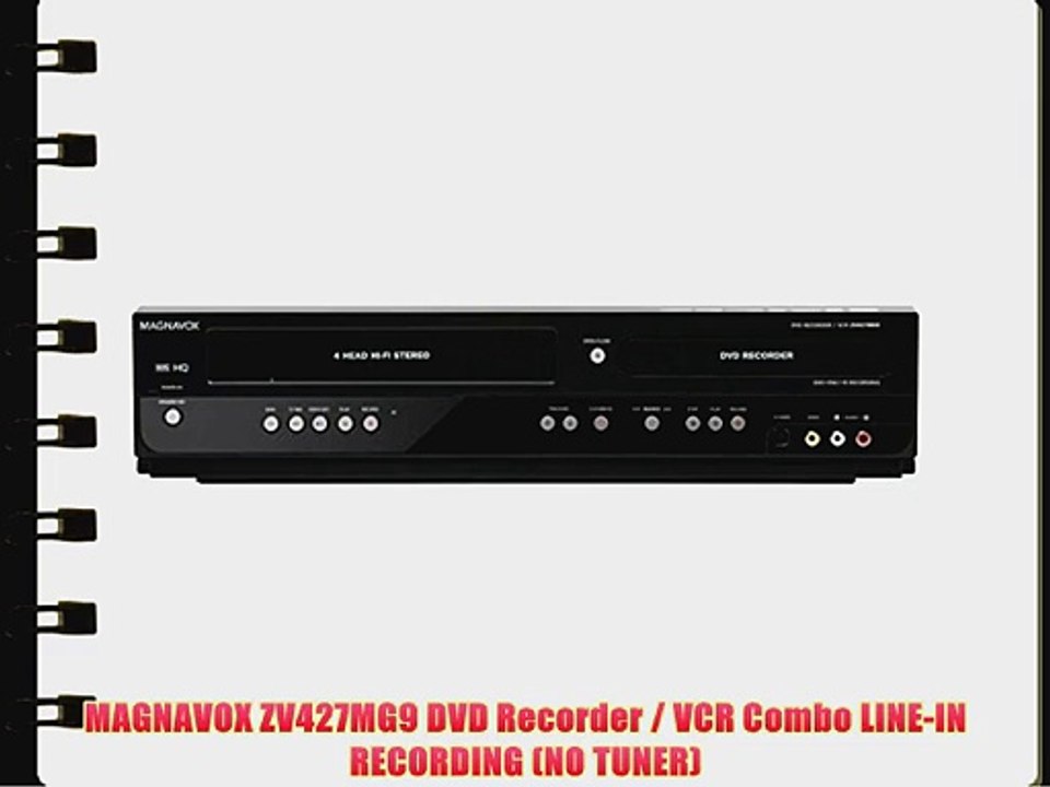 Magnavox ZV427MG9 DVD Recorder/VCR Combo HDMI 1080p Up-Conversion No Tuner
