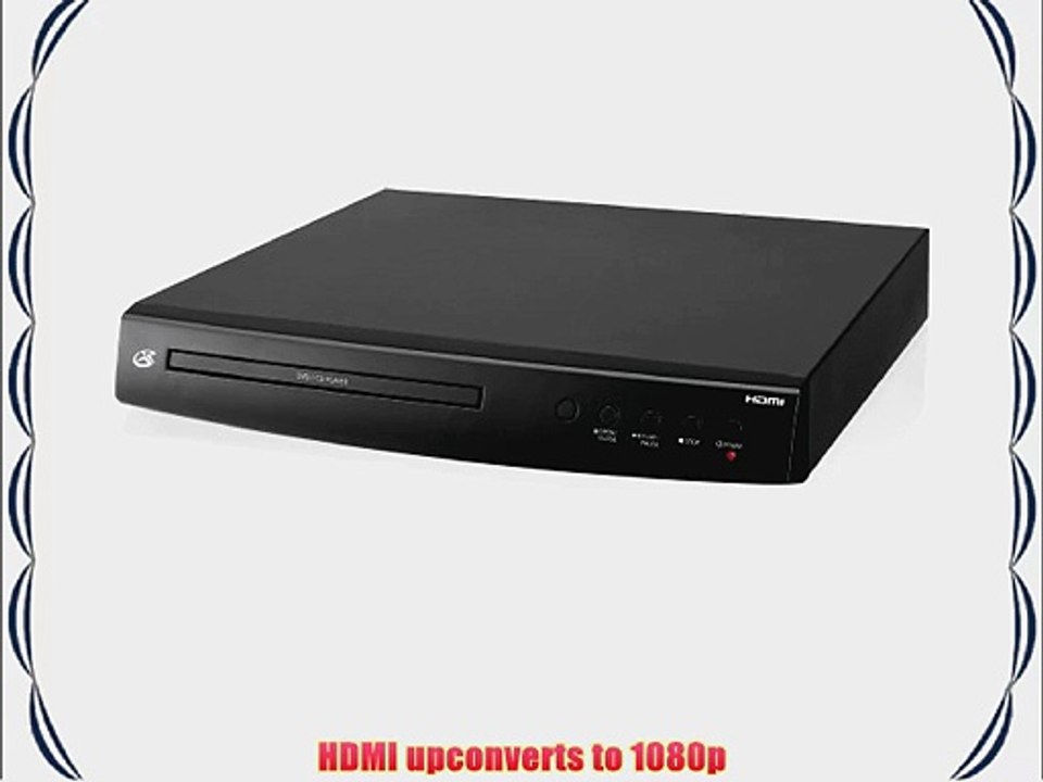 GPX DH300B 1080p Upconversion DVD Player with HDMI