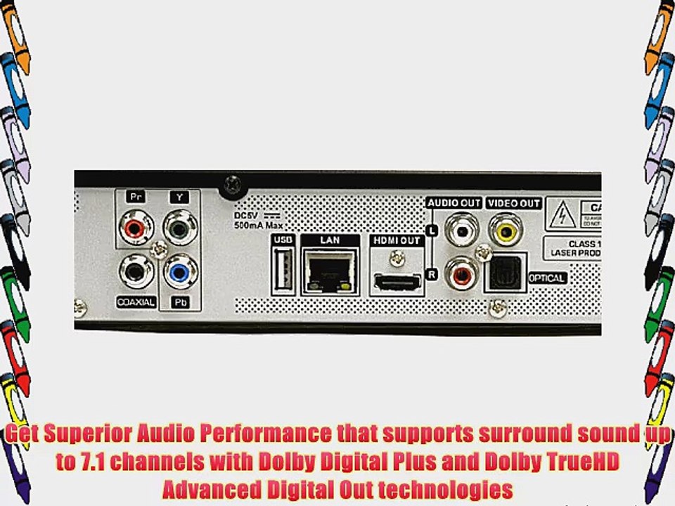 Orei BDP-M2 3D Multi Format Blu Ray Disc DVD Player - Worldwide Voltage